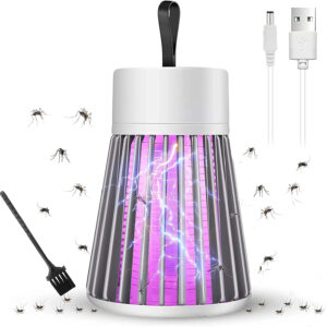 Mosquito Lamp Eco-Friendly LED Killer Machine USB-Powered Indoor Bug Zapper for Home Chemical-Free Insect Trap Safe Kids & Pets Easy to Clean Lamp, Electronic Lamp (MASHROOM Mosquito LAMP)