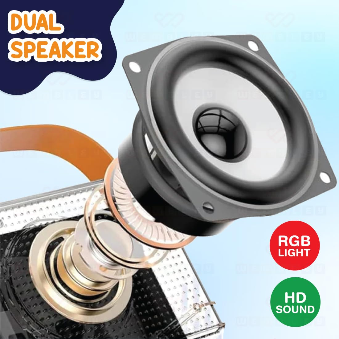 Rechargeable Karaoke Mic with Speaker for Singing | Wireless Mini Portable Bluetooth Speaker with Microphone & LED Lights | Cute Birthday Gift for Kids Musical Toys for Boys, Girls and Adults - Image 22