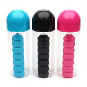 Oblivion Weekly Pill Box Organizer – Multicolor Medicine Planner with Compartments – Travel-Friendly Vitamin & Tablet Holder – Moisture-Proof & Reminder Case for Medication & Supplements (Pill Bottle)