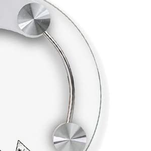 MCP Healthcare Digital Round shape Glass, Personal Bathroom, lens with Thick Toughened glass and Low battery Indicator, Transparent Automatic Weighing Scale, Measure Units in both KG/LB. - Image 2