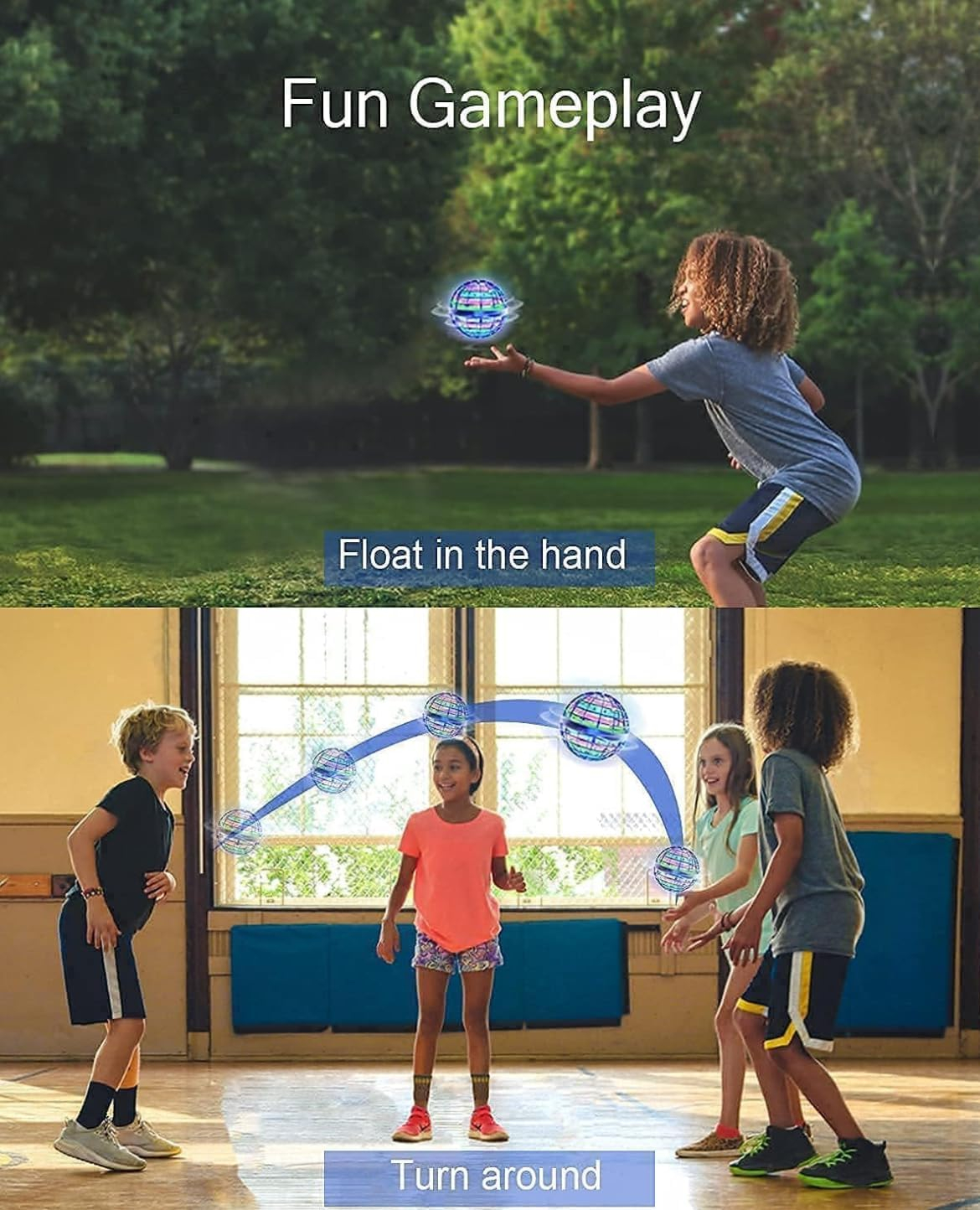 Flying Ball Toy Flyorb Magic Ball Boomerang Mini Pro Flying Spinner Fidget Toys For Boys Girls Kids Adult Indoor Outdoor USB Rechargeable Built-In RGB Lights 360°Rotating, Multicolor - Image 5