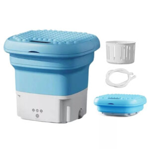 Portable Foldable Washing Machine - 16L Mini Washer with 3 Modes, Strong/Quick Wash, Drain - Compact for Travel, Apartment, Dorm, RV Deep Cleaning for Underwear Washing Machine Clothes