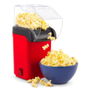 (𝟏-𝐘𝐞𝐚𝐫 𝐖𝐚𝐫𝐫𝐚𝐧𝐭𝐲) 𝟏𝟐𝟎𝟎𝐖 Hot Air Popcorn Maker | Electric Popper, Oil-Free, Healthy Snack Machine for Kids & Adults | Perfect for Home & Party Use