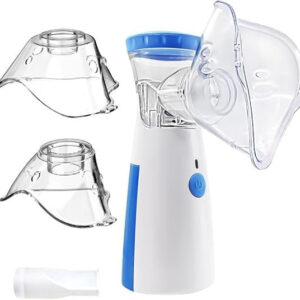 Portable Mini Nebulizerfor Baby & Adults | Silent Cool Mist Humidifier with Long Battery Life | Self-Cleaning, With USB | For Cough, Asthma, Allergy, Sinus Relief at Home & Travel