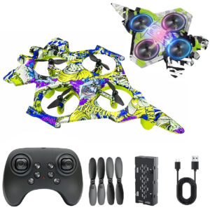 Amitasha RC Jet Plane Fighter Airplane Remote Control Aeroplane for Kids & Adults, Glider Automatic Balance Gyro with Night Light 360 Stunt, Gift for Boys