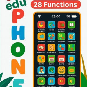 Rylivo Toy Mart Kids Educational Mobile Phone Toy with Music Functions | Musical Instruments, Counting, Colours, Shapes, Fruits, Transport, Piano Learning | Learning Smartphone Toy for Kids